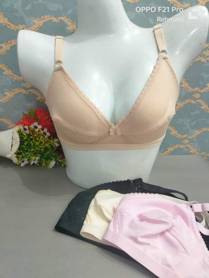 Pack of 2 - Non Padded Cotton Bra for Women & Girls - Oshi.pk - Buy & Sell Online