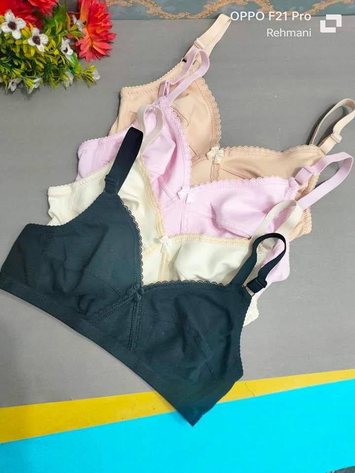 Pack of 2 - Non Padded Cotton Bra for Women & Girls - Oshi.pk - Buy & Sell Online