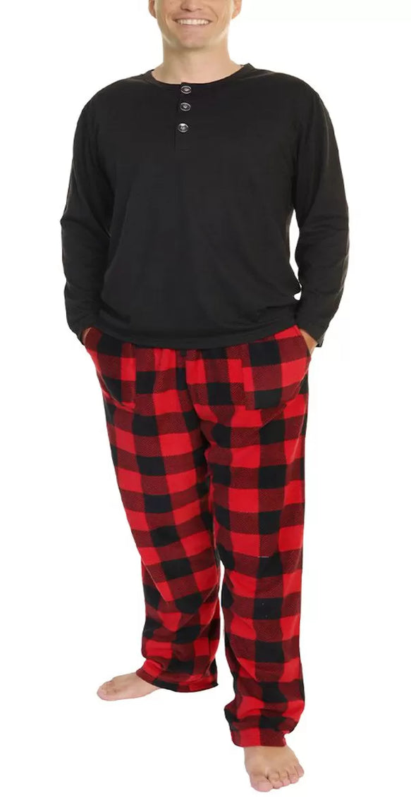 Pack of 2 -Best Quality Fleece Night Wear Checkered Pajama for Men/Boys - Oshi.pk - Buy & Sell Online
