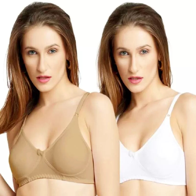 Pack of 2 –Best Quality Cotton Non Padded Bras for Women - Oshi.pk - Buy & Sell Online