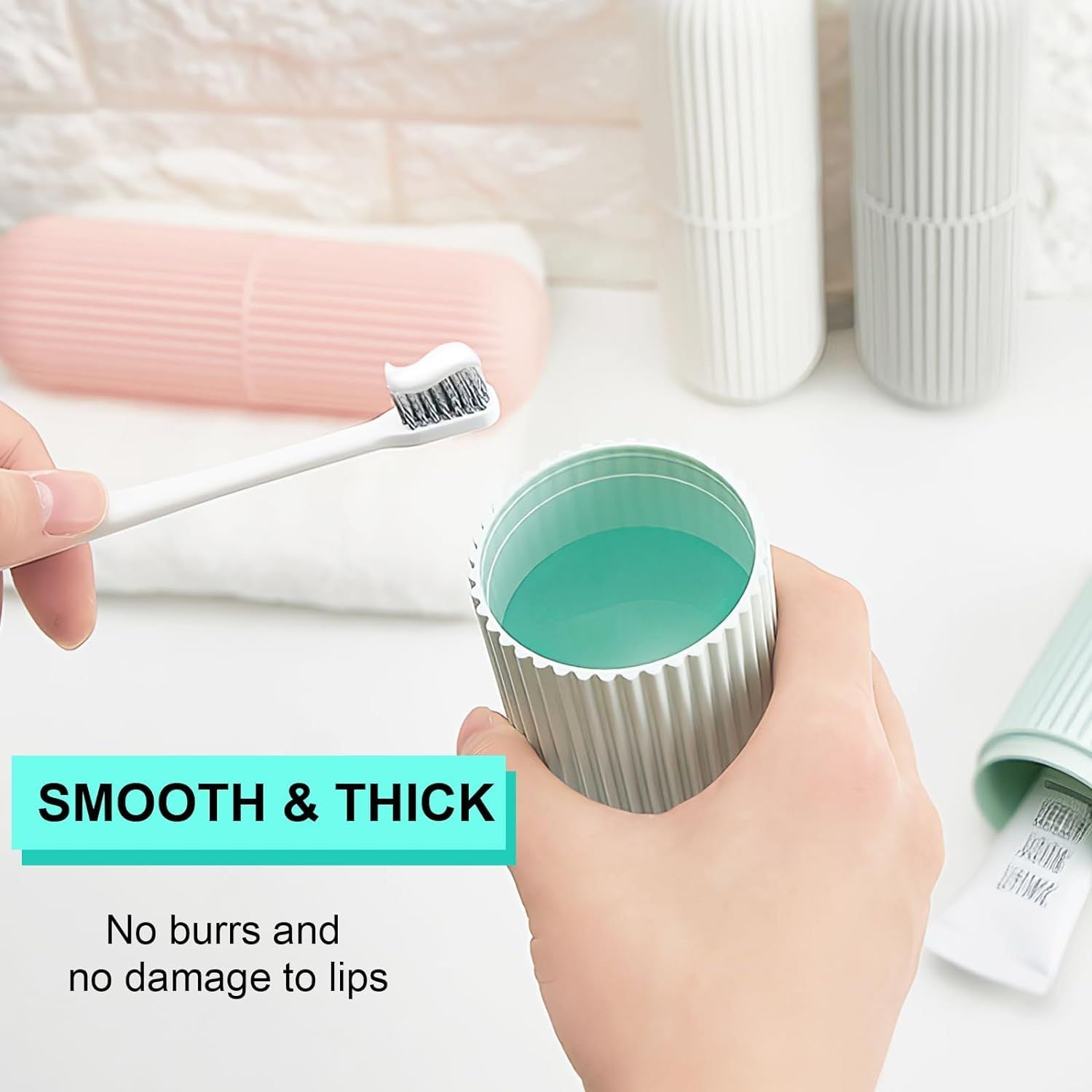 Pack of 2 Toothbrush Travel Case, Portable Travel Toothbrush Holder Case, Toothbrush Case Set for Camping, Traveling, Home, School, Business, Bathroom - Oshi.pk - Buy & Sell Online