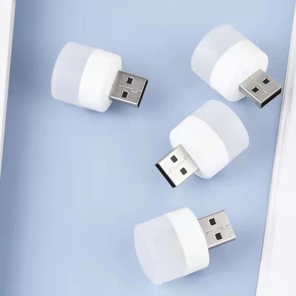 Pack of 3 - USB Plug Lamp Computer Mobile laptop lamp Power Charging Small Book Lamps LED Eye Protection Reading Light Small Round USB Night Lights - Oshi.pk - Buy & Sell Online