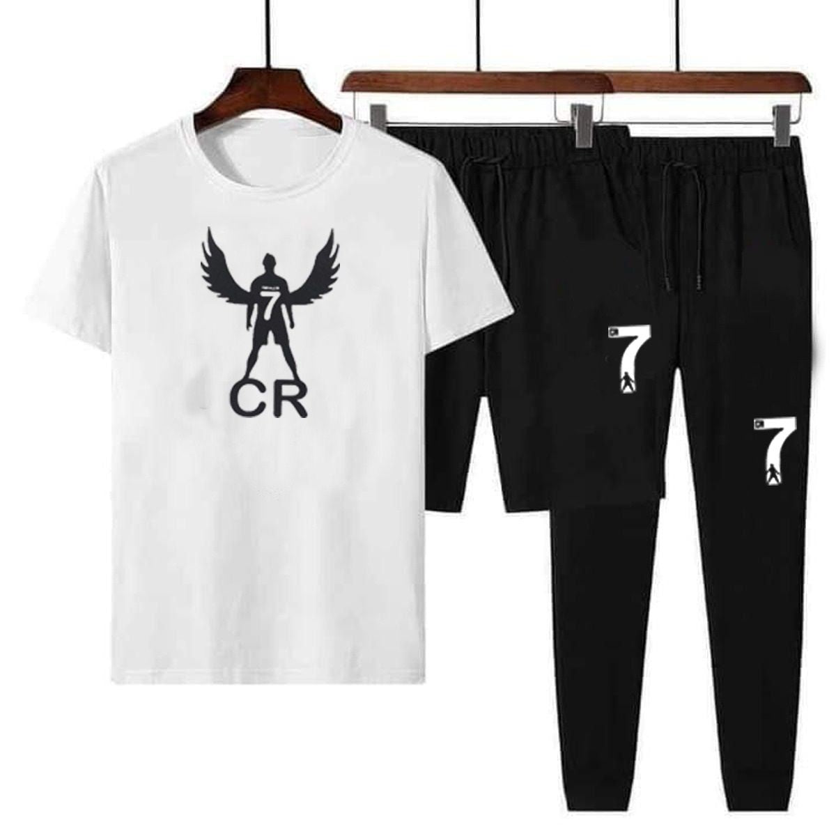 CR7 Pack 3 Tshirt +Short+Trouser For Men - Oshi.pk - Buy & Sell Online