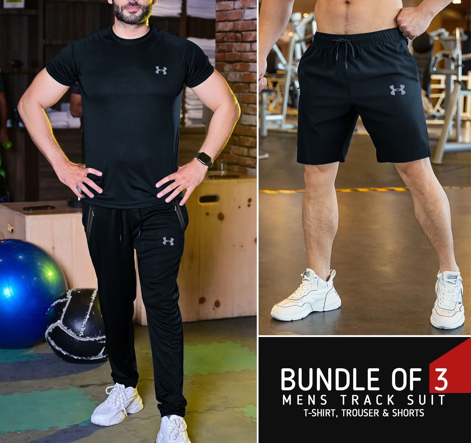 Pack Of 3 Black Printed Set For Men - Oshi.pk - Buy & Sell Online