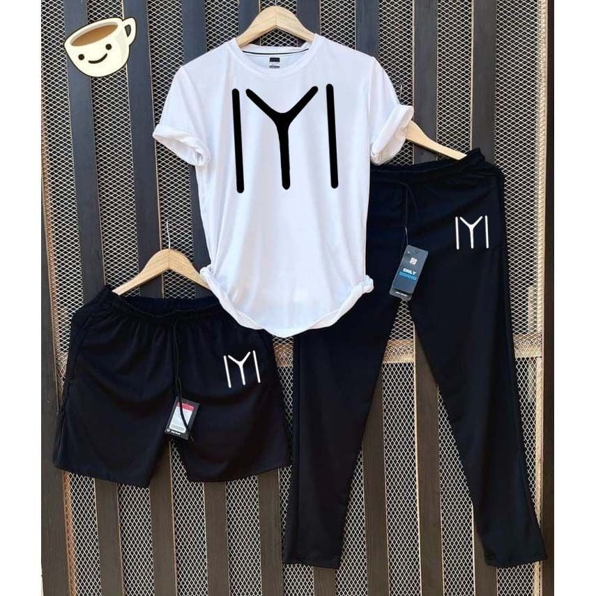 Pack of 3 White Tshirt short+trouser For men - Oshi.pk - Buy & Sell Online