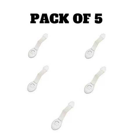 Pack of 5 - Cabinet Door Drawers Refrigerator Toilet Baby Safety Locks for Kids Baby Locks for Children Kids Baby Safety Locks - Oshi.pk - Buy & Sell Online