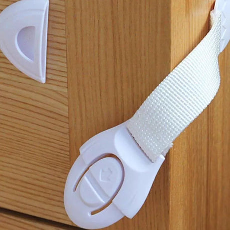 Pack of 5 - Cabinet Door Drawers Refrigerator Toilet Baby Safety Locks for Kids Baby Locks for Children Kids Baby Safety Locks - Oshi.pk - Buy & Sell Online