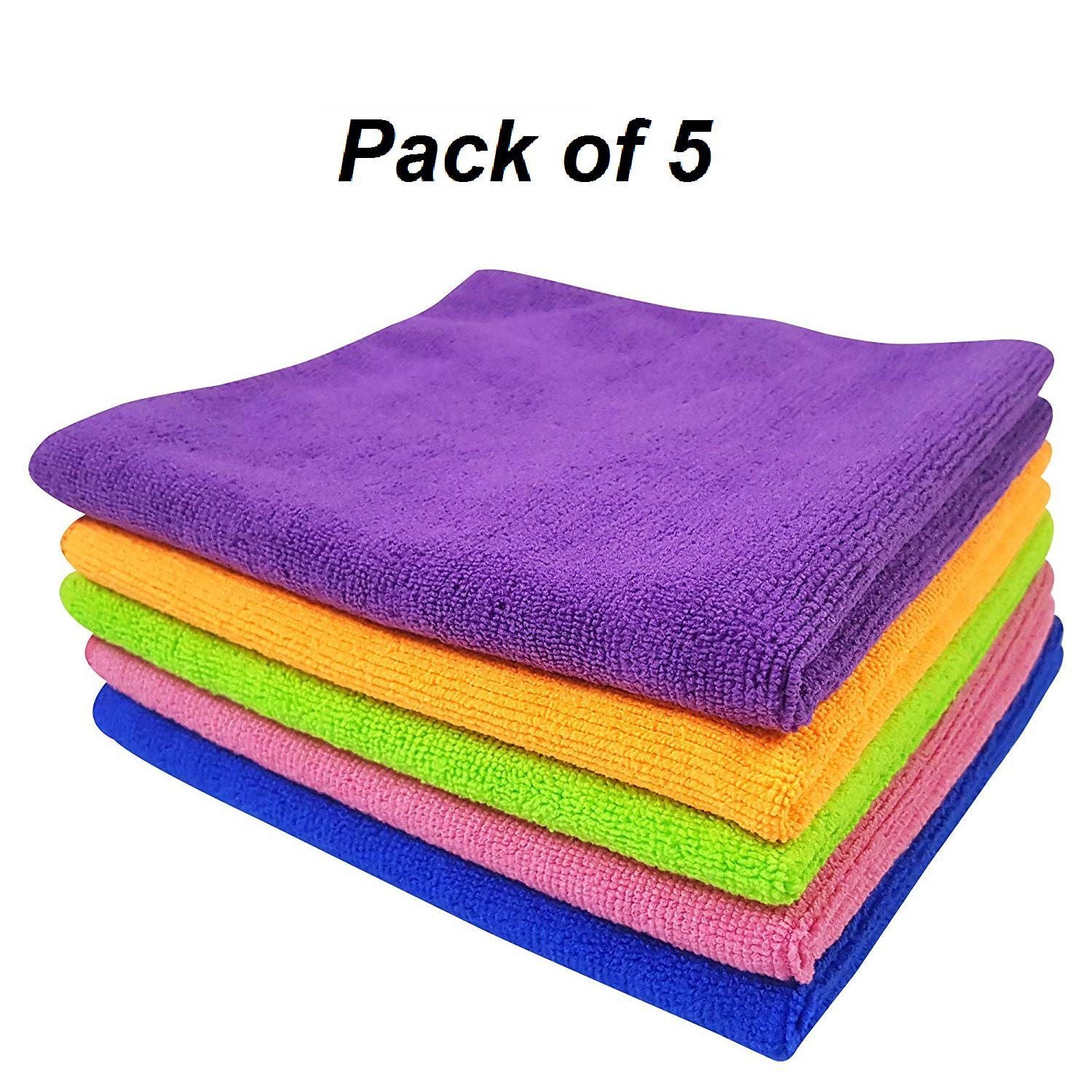 Pack of 5 Micro Fibre Cleaning Cloth - Oshi.pk - Buy & Sell Online