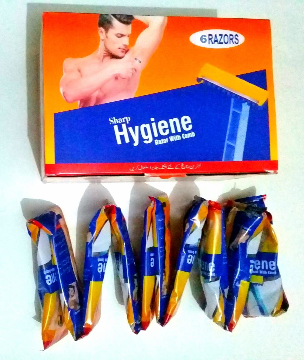 Pack of 6-Sharp Hygiene Razor with Comb - Oshi.pk - Buy & Sell Online