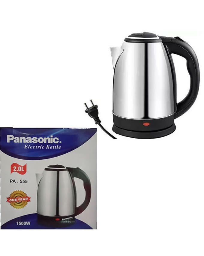 Panasonic Deluxe Cordless Electric Kettle 2.0 Litre - Stainless Steel Hot Water Kettle, Elegant Design, Premium Quality, Tea Coffee Warmer with Automa - Oshi.pk - Buy & Sell Online