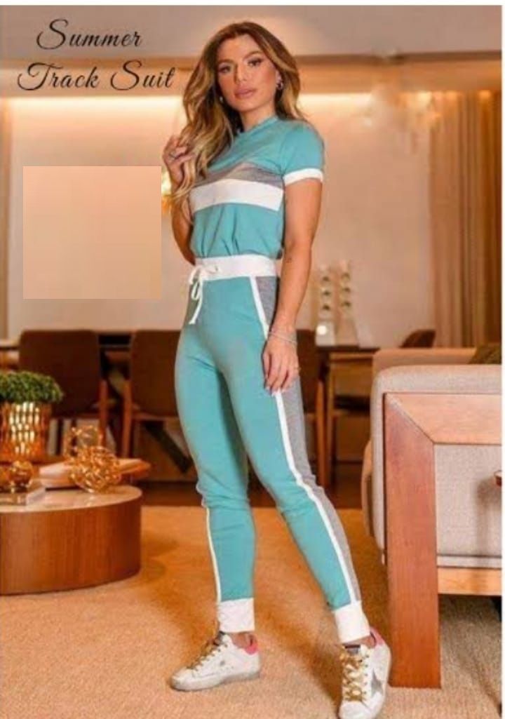 Panel Gym Stylish printed T Shirt with Panel Pajama Suit for Her - Oshi.pk - Buy & Sell Online