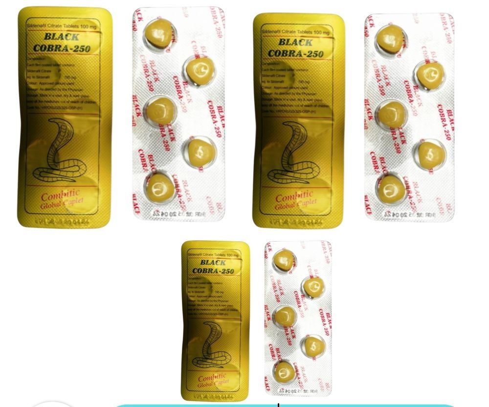 250mg Black Cobra Delay Tablet - Pack Of 20 - ORIGINAL - Oshi.pk - Buy & Sell Online