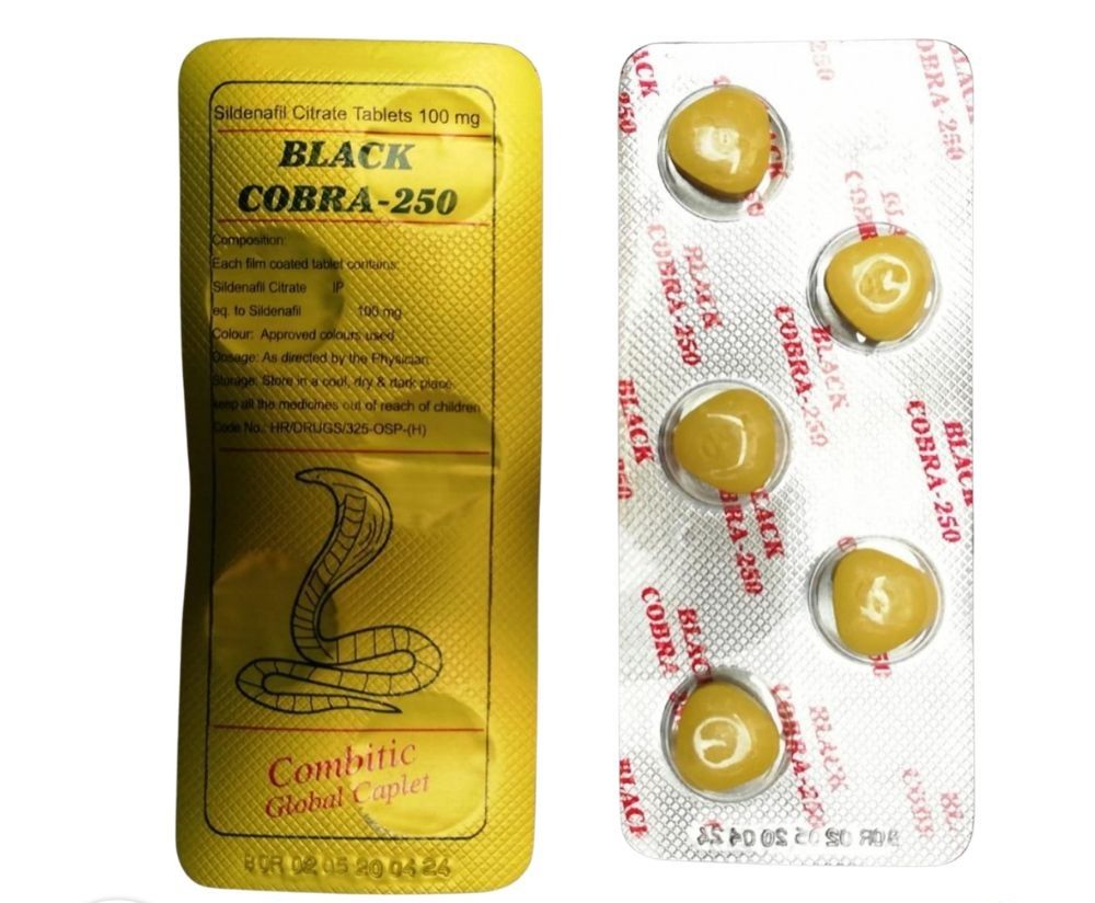 250mg Black Cobra Delay Tablet - Pack Of 10 - ORIGINAL - Oshi.pk - Buy & Sell Online