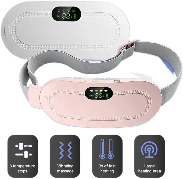 Period Pain Relief Belt Heating Pad for Period Pain Cramp Relief Belt Heating Pad electric Menstrual Pad Electric Massager - Oshi.pk - Buy & Sell Online