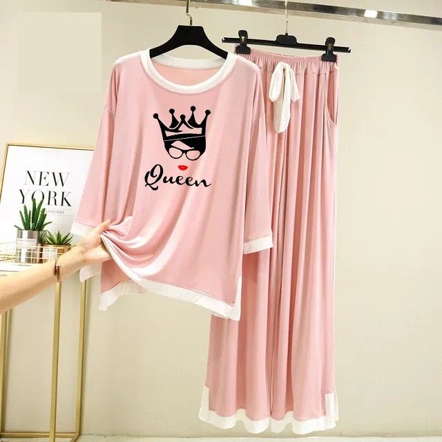 Pink Delight Cozy Cotton Jersey Night Dress - Oshi.pk - Buy & Sell Online