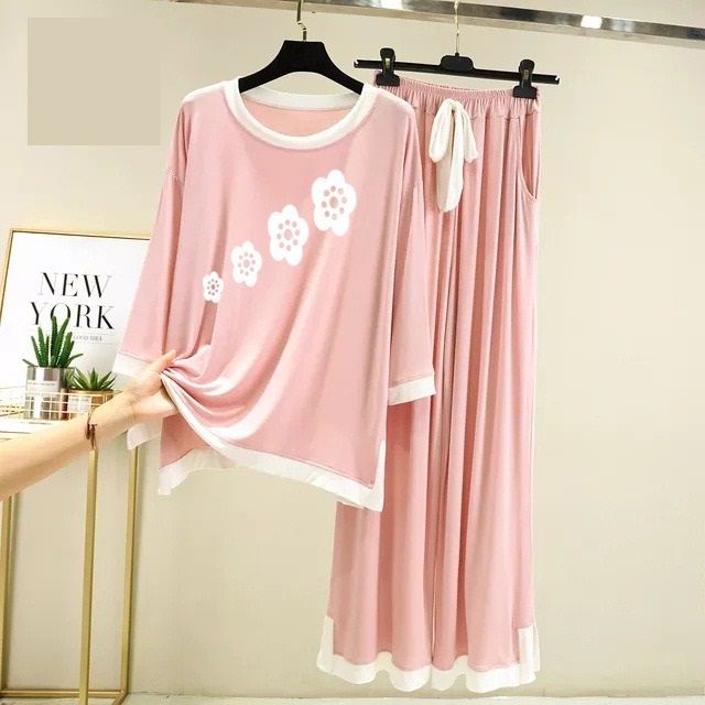 Pink Delight Cozy Cotton Jersey Night Dress - Oshi.pk - Buy & Sell Online