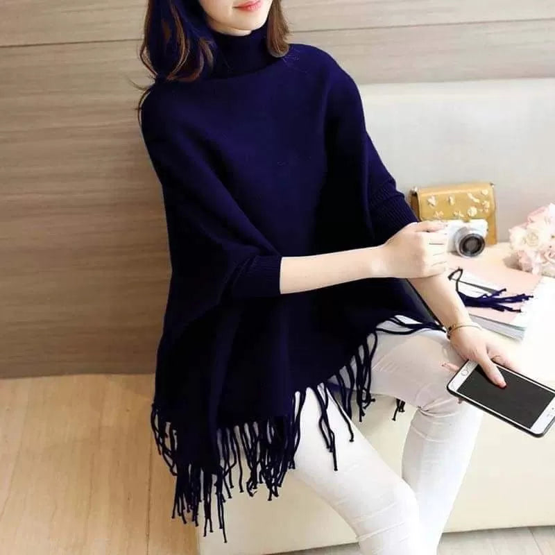 Plain Fleece Stylish Ponchou For Women By Khokhar - Oshi.pk - Buy & Sell Online
