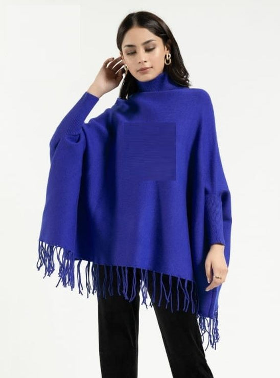 Plain Fleece Stylish Ponchou For Women By Khokhar - Oshi.pk - Buy & Sell Online