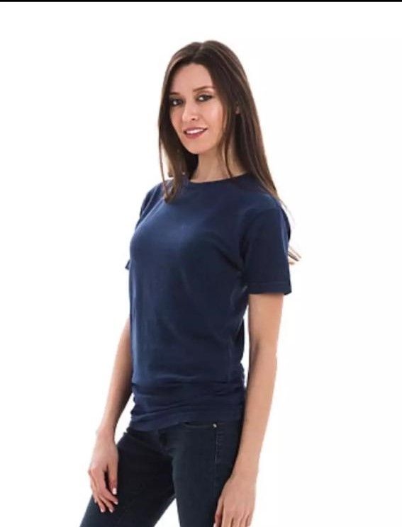 Plan Blue Cotton Half Sleeves T Shirt For Women - Oshi.pk - Buy & Sell Online