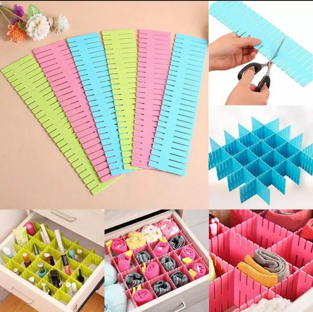 Plastic Drawer Divider Adjustable Storage Organizer - Oshi.pk - Buy & Sell Online