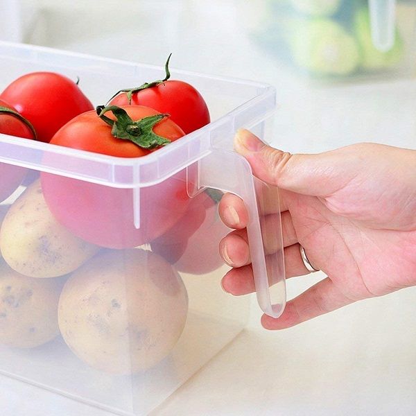 Plastic Refrigerator Fruit Vegetable Basket for Kitchen Dining Table Plastic - Oshi.pk - Buy & Sell Online