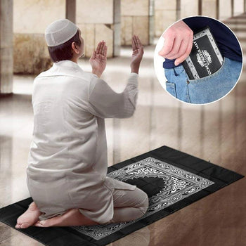Pocket Janamaz Prayer Mat, Travelling Prayer Rugs, Foldable Prayer Mat - Oshi.pk - Buy & Sell Online