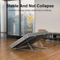 Portable Aluminium Lightweight Laptop Stand With 7 Adjustable Height Levels - Oshi.pk - Buy & Sell Online