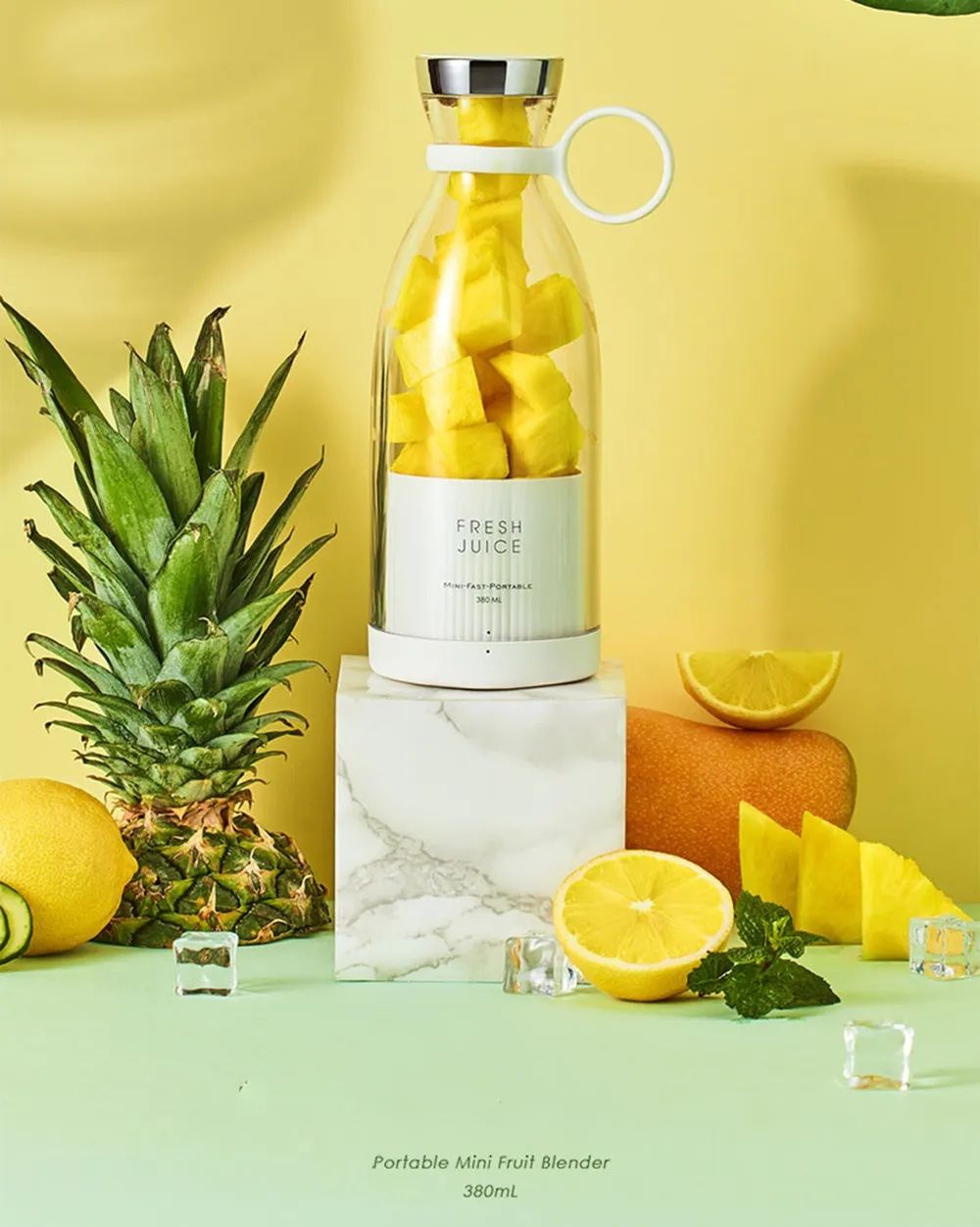 Portable And Electric Blender Bottle Juicer For Shakes And Smoothies, Mini Juicer Bottle For Traveling (Multicolour) USB Chargeable Juicer Blender 4 B - Oshi.pk - Buy & Sell Online