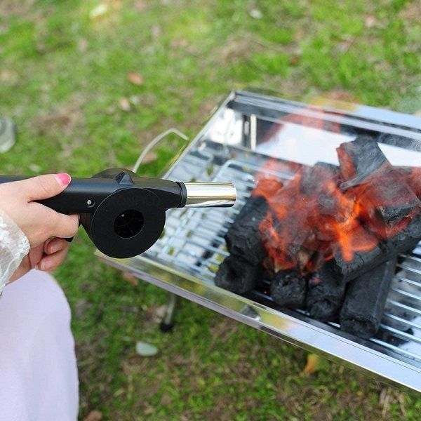 Portable Hand Powered BBQ Fan Air Blower Fast Fire Starter for Outdoor Picnic Camping - Oshi.pk - Buy & Sell Online
