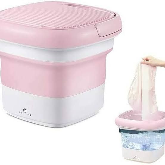 Portable Mini Folding Washing Machine Portable Mini Laundry Machine For Clothes Multi Color - Oshi.pk - Buy & Sell Online