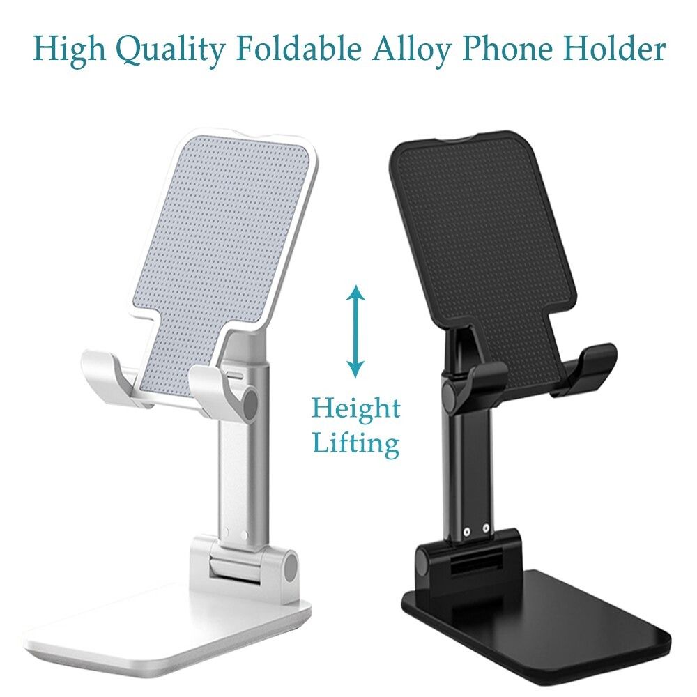 Portable Stand Angle Height Adjustable Foldable Cradle Dock Universal Desktop Table Cellphone Extendable - Oshi.pk - Buy & Sell Online