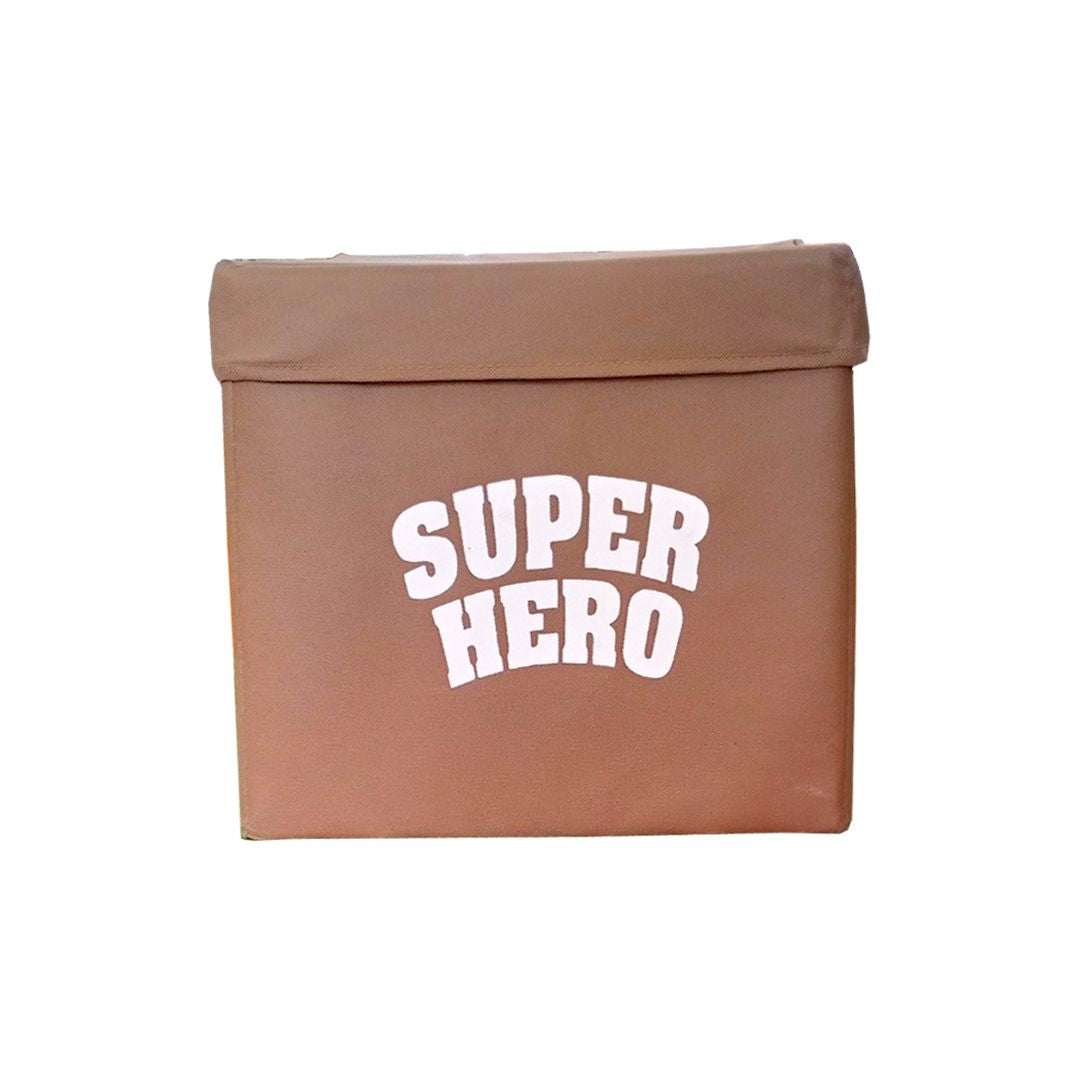Printed Design Charactar Logo Square Lid Cube Toys Clothes Storage Basket Square Bins Cloth Organizer Storage Baskets - Oshi.pk - Buy & Sell Online