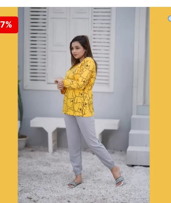 Printed Ladies Sleep Wear Night Dress For Women and Girls - Oshi.pk - Buy & Sell Online