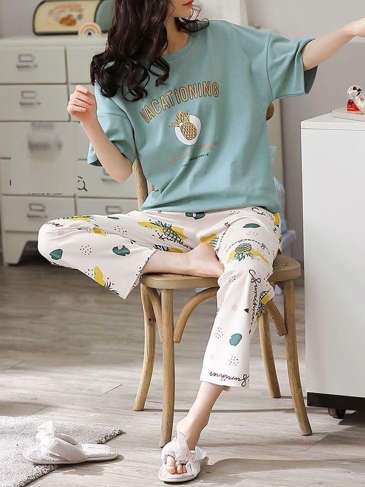 Printed Shirt Trouser Night Dress For Her - Oshi.pk - Buy & Sell Online