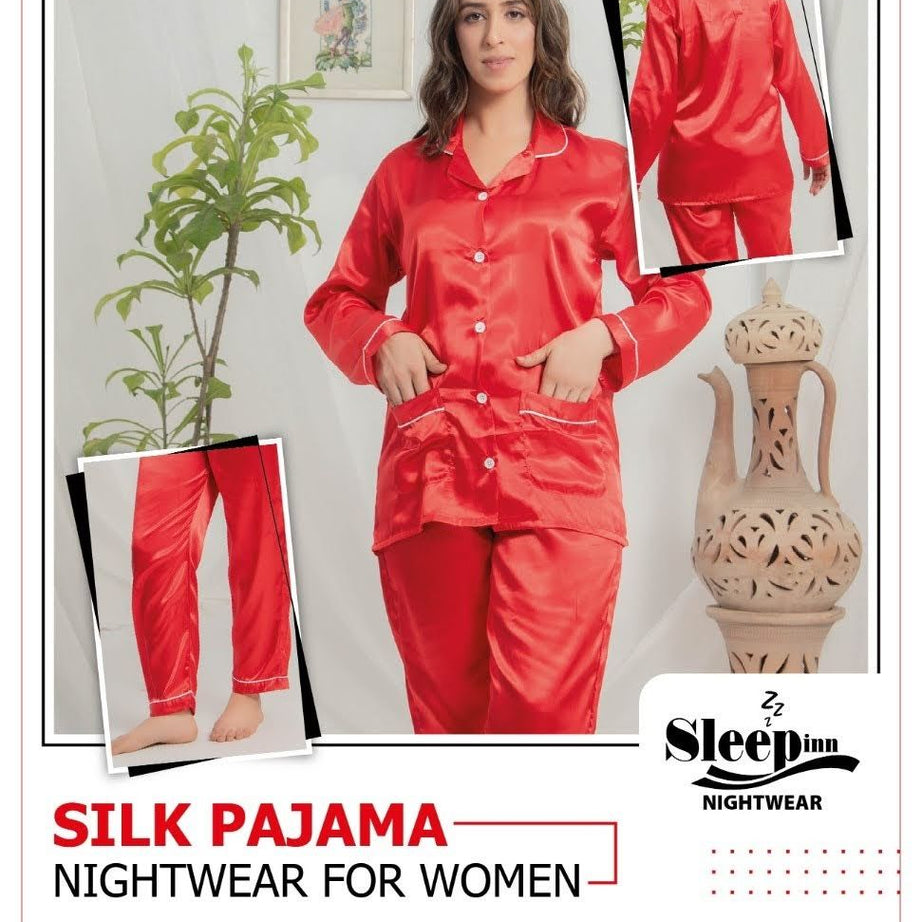 Plain Silk Night Dress For Her - Oshi.pk - Buy & Sell Online