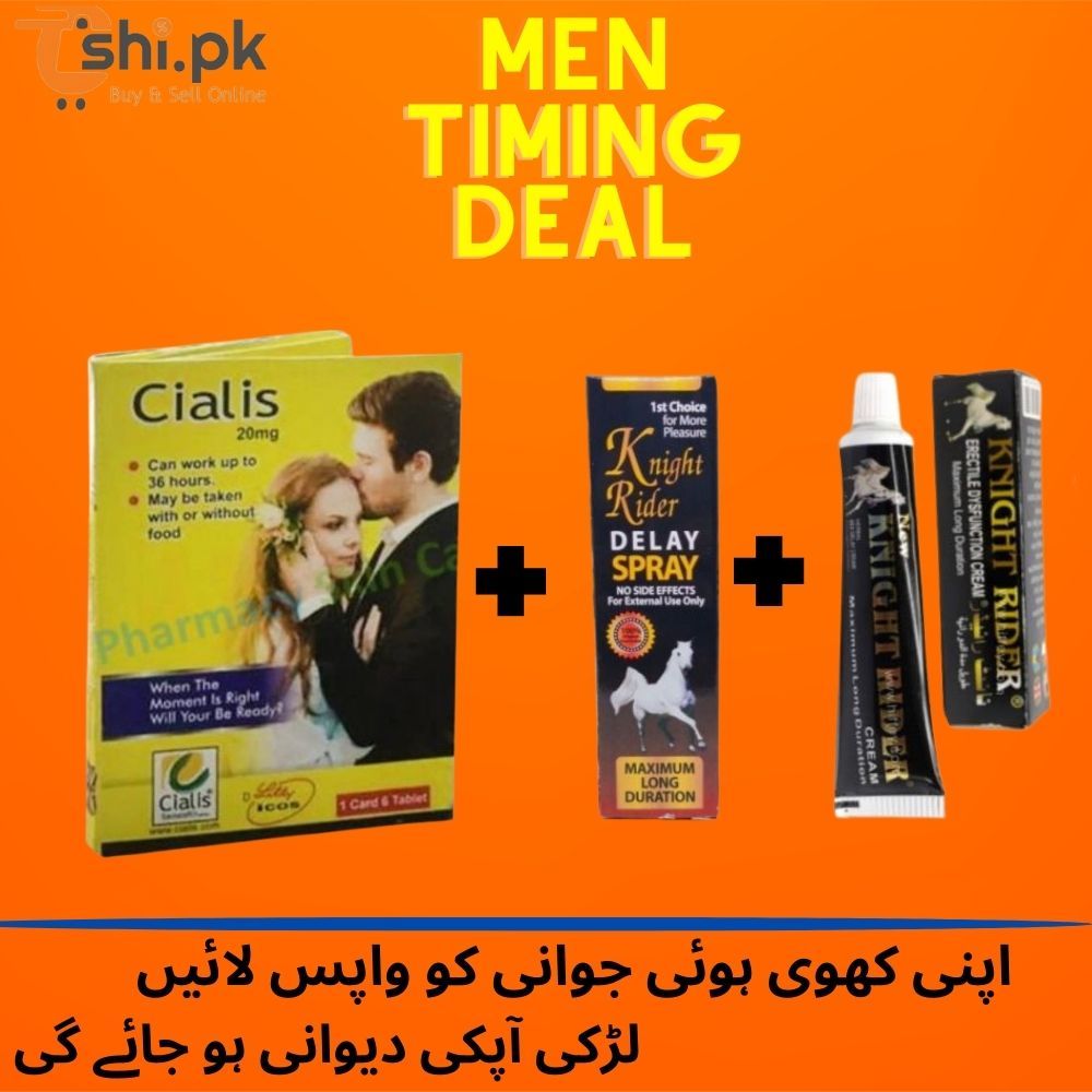 Cialis, Knight Rider Imported Timing Delay Cream - Timing Spray Deal no 14 - Oshi.pk - Buy & Sell Online