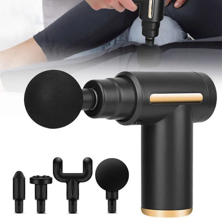 Professional Deep Tissue Massage Gun High Torque Muscle Relaxer Portable Ergonomic Design Ultra Compact Fashionable Perfect for Back Neck - Oshi.pk - Buy & Sell Online