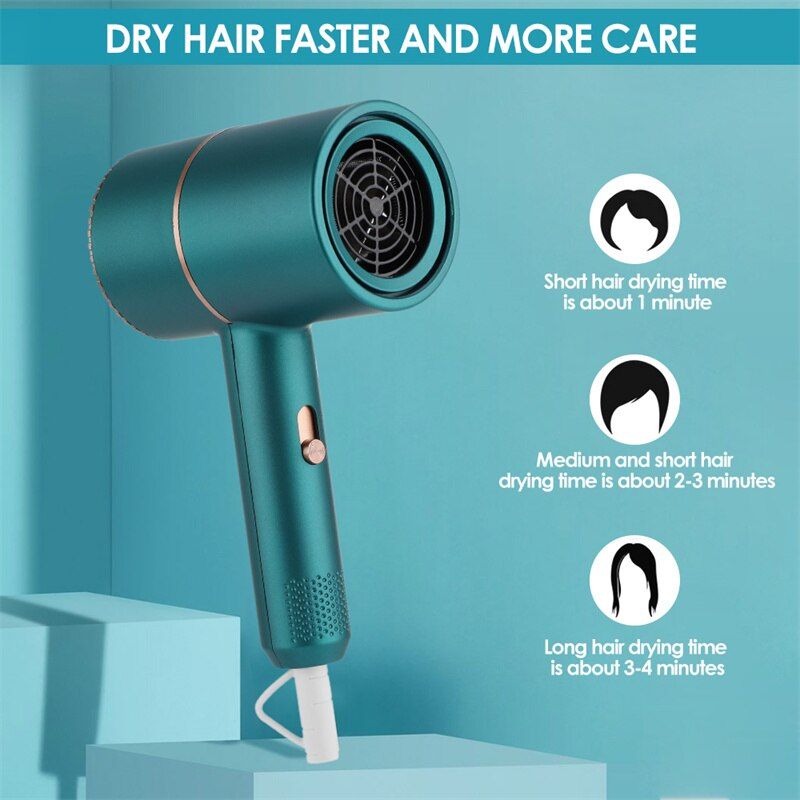 Professional Ionic Hairdryer Mini Lightweight Portable Fast Drying Hair Blow Dryer for Home Salon Travel Hair Styling - Oshi.pk - Buy & Sell Online