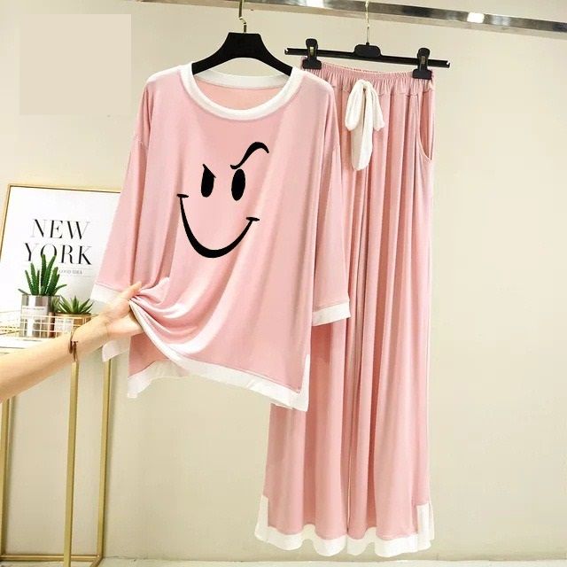 Pink Delight Cozy Cotton Jersey Night Dress - Oshi.pk - Buy & Sell Online