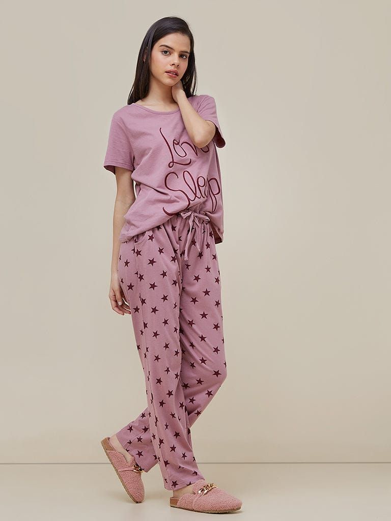 Sleep Love Printed Tshirt Pajama For Her - Oshi.pk - Buy & Sell Online