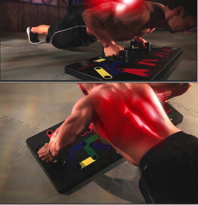 Pushup board, Foldable Pushup Board, Push Up Rack Board, Push Up Exercise Workout, Foldable Push-up board with handle, Fitness Exercise Workout - Oshi.pk - Buy & Sell Online