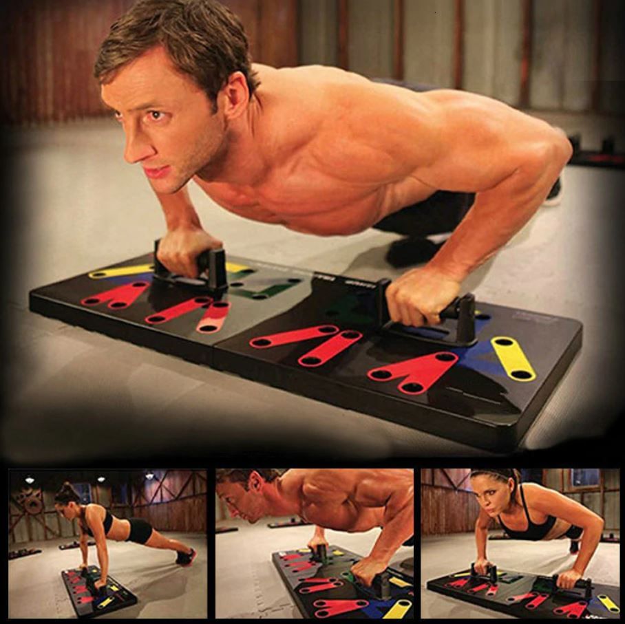Pushup board, Foldable Pushup Board, Push Up Rack Board, Push Up Exercise Workout, Foldable Push-up board with handle, Fitness Exercise Workout - Oshi.pk - Buy & Sell Online