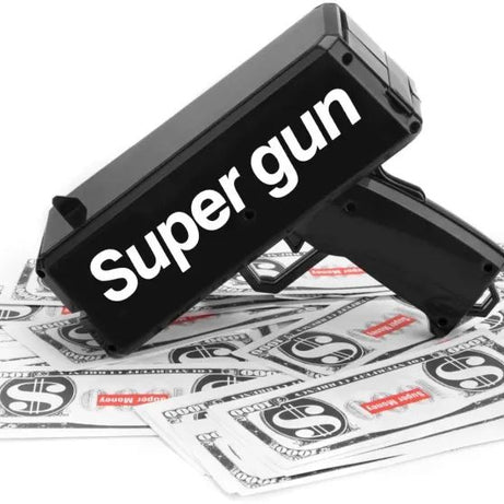 Rain Money Gun Paper Spary Machine Toy Gun Money Gun with 100 Pcs Play Money Cash Gun Party Supplies - Oshi.pk - Buy & Sell Online
