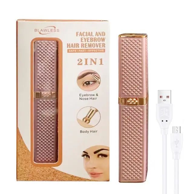 Rechargeable 2 In 1 Hair Remover Trimmer For Women, Electric Flawless Facial Machine Razor, Painless - Oshi.pk - Buy & Sell Online