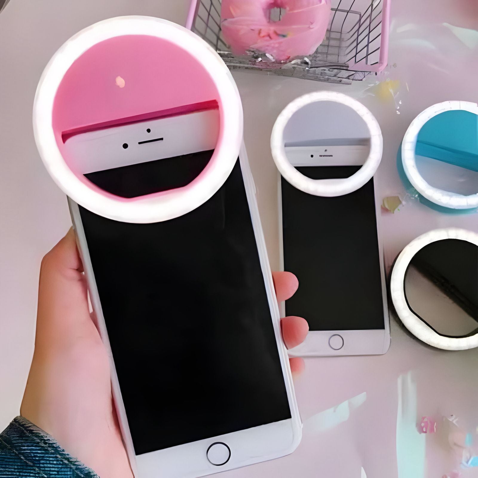 Selfie Ring Light For Mobile Camera - Rechargeable - Oshi.pk - Buy & Sell Online