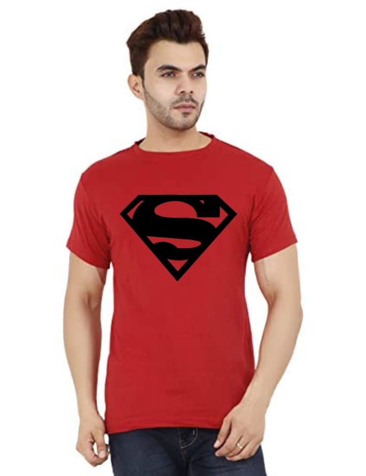 Red Superman Printed casual T shirt For Mens - Oshi.pk - Buy & Sell Online