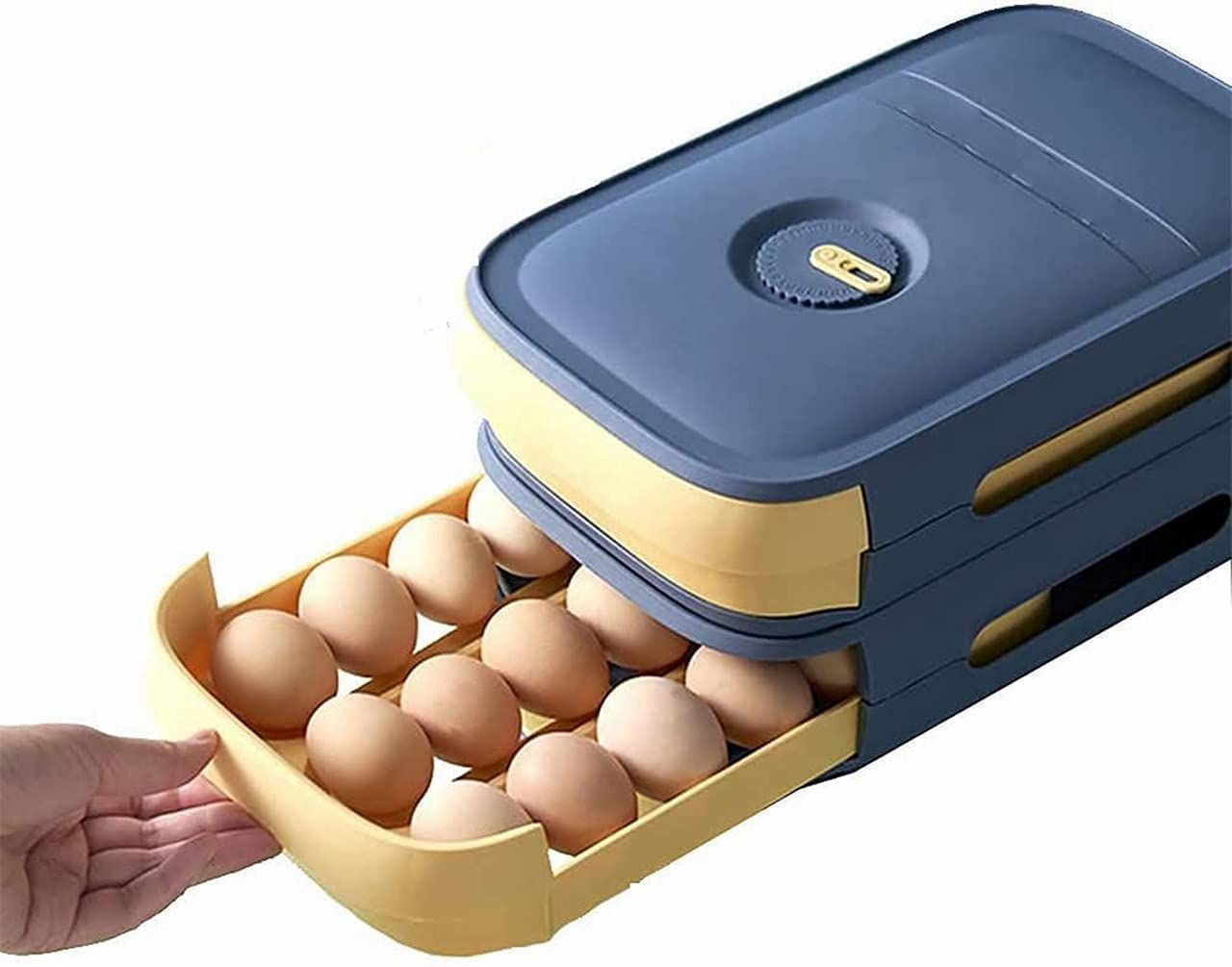 Refrigerator Large Capacity Rolling Egg Storage Box - Oshi.pk - Buy & Sell Online