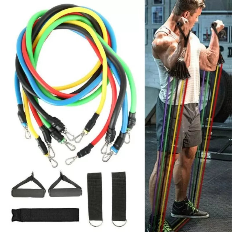Resistance Bands 11 Pcs Set With Handles Door Anchor - Oshi.pk - Buy & Sell Online