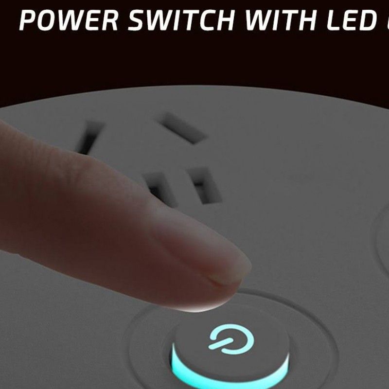 Retractable Extension Cord, Power Board, 5 Outlet Flat Plug Board 3.8 Meters - Oshi.pk - Buy & Sell Online