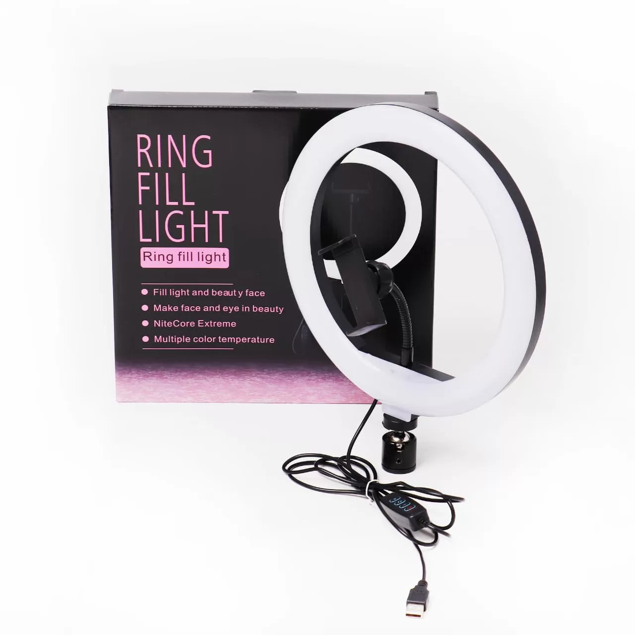 Ring Light - 26cm / 10 inch - Ring Fill Light - 3 Color Modes - With Dimmable - Oshi.pk - Buy & Sell Online